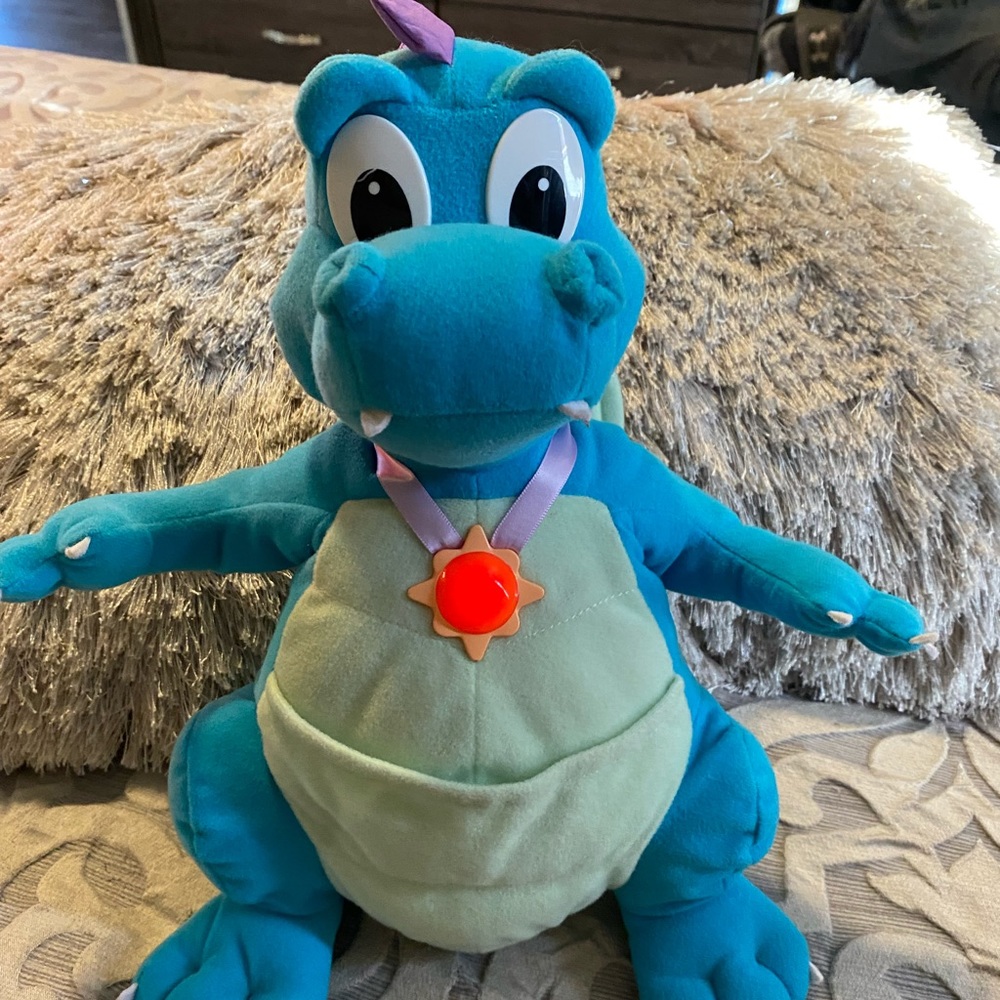 ✨ Vintage Dragon Tales Talking Plush 1999 Plyskool Light Up